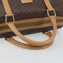 CELINE Macadam Canvas Hand Bag PVC Leather Brown Gold Auth ep10873-7