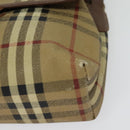 Burberrys Nova Check Shoulder Bag PVC Beige Gold Auth ep10875-11