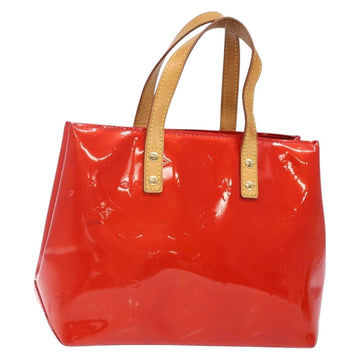 LOUIS VUITTON Monogram Vernis Reade PM Hand Bag Red Rouge M91088 LV Auth ep10876
