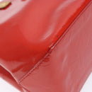 LOUIS VUITTON Monogram Vernis Reade PM Hand Bag Red Rouge M91088 LV Auth ep10876-15