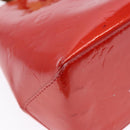 LOUIS VUITTON Monogram Vernis Reade PM Hand Bag Red Rouge M91088 LV Auth ep10876-17