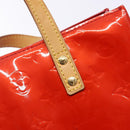 LOUIS VUITTON Monogram Vernis Reade PM Hand Bag Red Rouge M91088 LV Auth ep10876-18