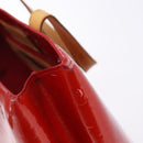 LOUIS VUITTON Monogram Vernis Reade PM Hand Bag Red Rouge M91088 LV Auth ep10876-10