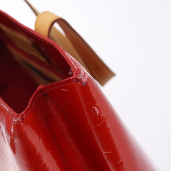 LOUIS VUITTON Monogram Vernis Reade PM Hand Bag Red Rouge M91088 LV Auth ep10876