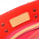 LOUIS VUITTON Monogram Vernis Reade PM Hand Bag Red Rouge M91088 LV Auth ep10876-19