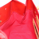 LOUIS VUITTON Monogram Vernis Reade PM Hand Bag Red Rouge M91088 LV Auth ep10876-21