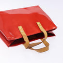 LOUIS VUITTON Monogram Vernis Reade PM Hand Bag Red Rouge M91088 LV Auth ep10876-7