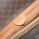 CELINE Macadam Canvas Shoulder Bag PVC Leather Brown Gold Auth ep10882-12