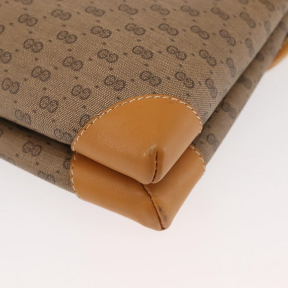 GUCCI Micro GG Supreme Shoulder Bag PVC Beige Gold 007 92 5548 Auth ep10883