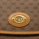GUCCI Micro GG Supreme Shoulder Bag PVC Beige Gold 007 92 5548 Auth ep10883-14
