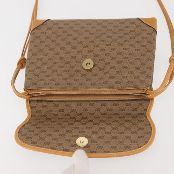 GUCCI Micro GG Supreme Shoulder Bag PVC Beige Gold 007 92 5548 Auth ep10883