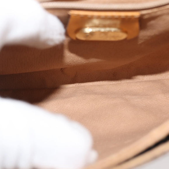 GUCCI Micro GG Supreme Shoulder Bag PVC Beige Gold 007 92 5548 Auth ep10883