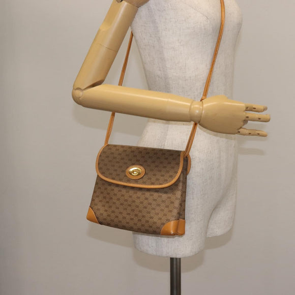 GUCCI Micro GG Supreme Shoulder Bag PVC Beige Gold 007 92 5548 Auth ep10883