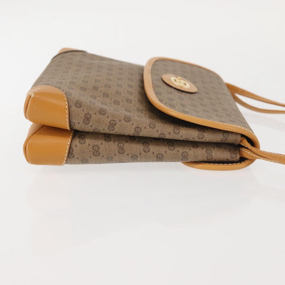 GUCCI Micro GG Supreme Shoulder Bag PVC Beige Gold 007 92 5548 Auth ep10883