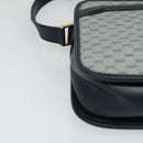 GUCCI Micro GG Supreme Shoulder Bag PVC Navy Gold 001 256 1308 Auth ep10887-9