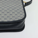 GUCCI Micro GG Supreme Shoulder Bag PVC Navy Gold 001 256 1308 Auth ep10887-14