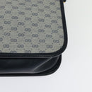 GUCCI Micro GG Supreme Shoulder Bag PVC Navy Gold 001 256 1308 Auth ep10887-16