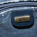 GUCCI Micro GG Supreme Shoulder Bag PVC Navy Gold 001 256 1308 Auth ep10887-17