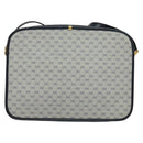 GUCCI Micro GG Supreme Shoulder Bag PVC Navy Gold 001 256 1308 Auth ep10887-2