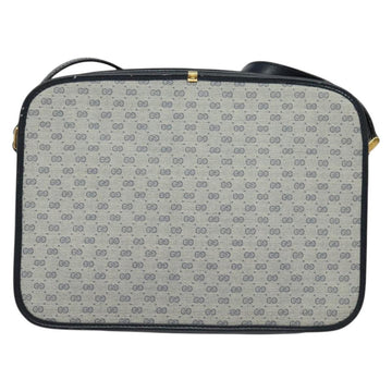 GUCCI Micro GG Supreme Shoulder Bag PVC Navy Gold 001 256 1308 Auth ep10887 - 0