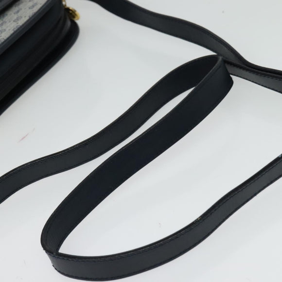 GUCCI Micro GG Supreme Shoulder Bag PVC Navy Gold 001 256 1308 Auth ep10887