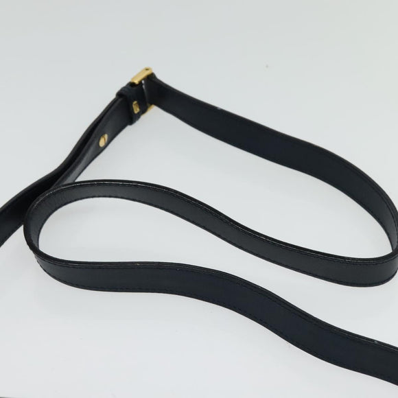 GUCCI Micro GG Supreme Shoulder Bag PVC Navy Gold 001 256 1308 Auth ep10887