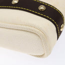 LOUIS VUITTON Antigua Cabas PM Tote Bag White Brown M40036 LV Auth ep10889-14