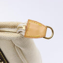 LOUIS VUITTON Antigua Cabas PM Tote Bag White Brown M40036 LV Auth ep10889-17