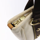 LOUIS VUITTON Antigua Cabas PM Tote Bag White Brown M40036 LV Auth ep10889-10