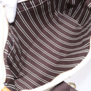 LOUIS VUITTON Antigua Cabas PM Tote Bag White Brown M40036 LV Auth ep10889-11