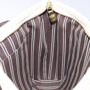 LOUIS VUITTON Antigua Cabas PM Tote Bag White Brown M40036 LV Auth ep10889-20