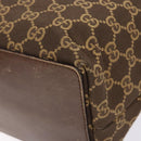 GUCCI GG Canvas Tote Bag Brown Gold 002 1098 Auth ep10894-9