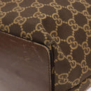 GUCCI GG Canvas Tote Bag Brown Gold 002 1098 Auth ep10894-15