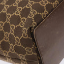 GUCCI GG Canvas Tote Bag Brown Gold 002 1098 Auth ep10894-16