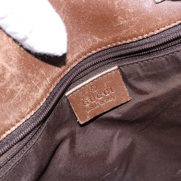 GUCCI GG Canvas Tote Bag Brown Gold 002 1098 Auth ep10894