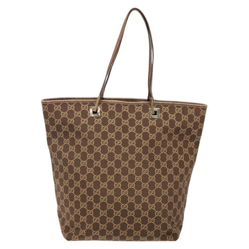 GUCCI GG Canvas Tote Bag Brown Gold 002 1098 Auth ep10894 - 0