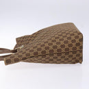 GUCCI GG Canvas Tote Bag Brown Gold 002 1098 Auth ep10894-4