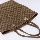 GUCCI GG Canvas Tote Bag Brown Gold 002 1098 Auth ep10894-6