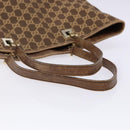 GUCCI GG Canvas Tote Bag Brown Gold 002 1098 Auth ep10894-7
