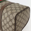 GUCCI GG Supreme Web Sherry Line Boston Bag PVC Beige 39 02 007 Auth ep10901-9