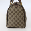 GUCCI GG Supreme Web Sherry Line Boston Bag PVC Beige 39 02 007 Auth ep10901-3