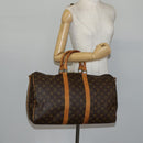 LOUIS VUITTON Monogram Keepall Bandouliere 45 Boston Bag M41418 LV Auth ep10904-21