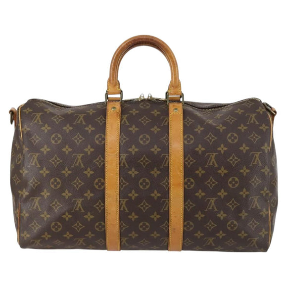 LOUIS VUITTON Monogram Keepall Bandouliere 45 Boston Bag M41418 LV Auth ep10904