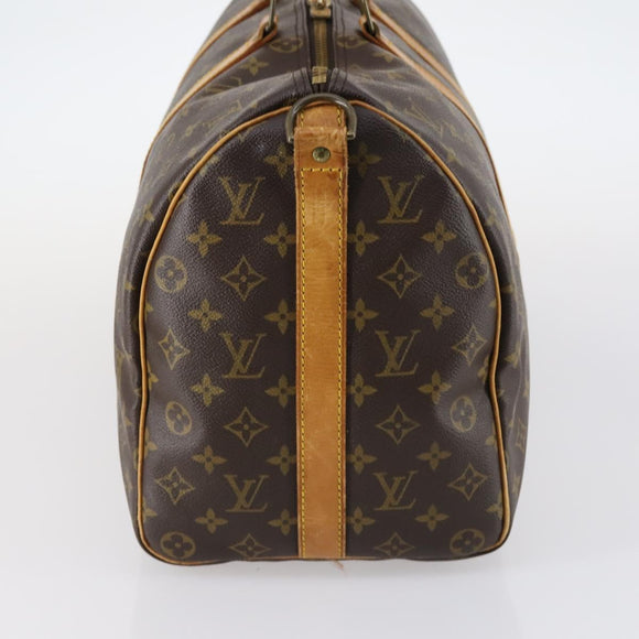 LOUIS VUITTON Monogram Keepall Bandouliere 45 Boston Bag M41418 LV Auth ep10904