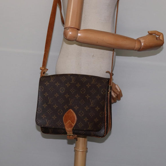 LOUIS VUITTON Monogram Cartouchiere GM Shoulder Bag M51252 LV Auth ep10906