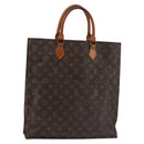 LOUIS VUITTON Monogram Sac Plat Hand Bag M51140 LV Auth ep10914-1