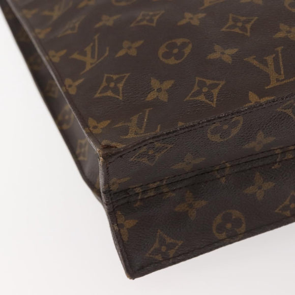 LOUIS VUITTON Monogram Sac Plat Hand Bag M51140 LV Auth ep10914