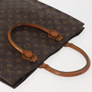 LOUIS VUITTON Monogram Sac Plat Hand Bag M51140 LV Auth ep10914-6