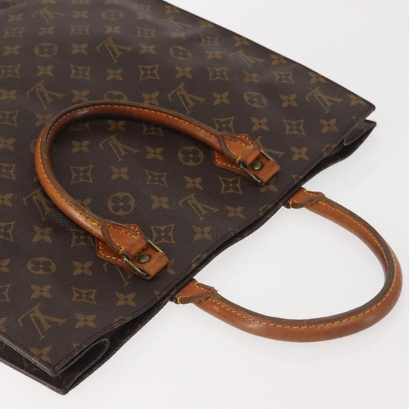 LOUIS VUITTON Monogram Sac Plat Hand Bag M51140 LV Auth ep10914