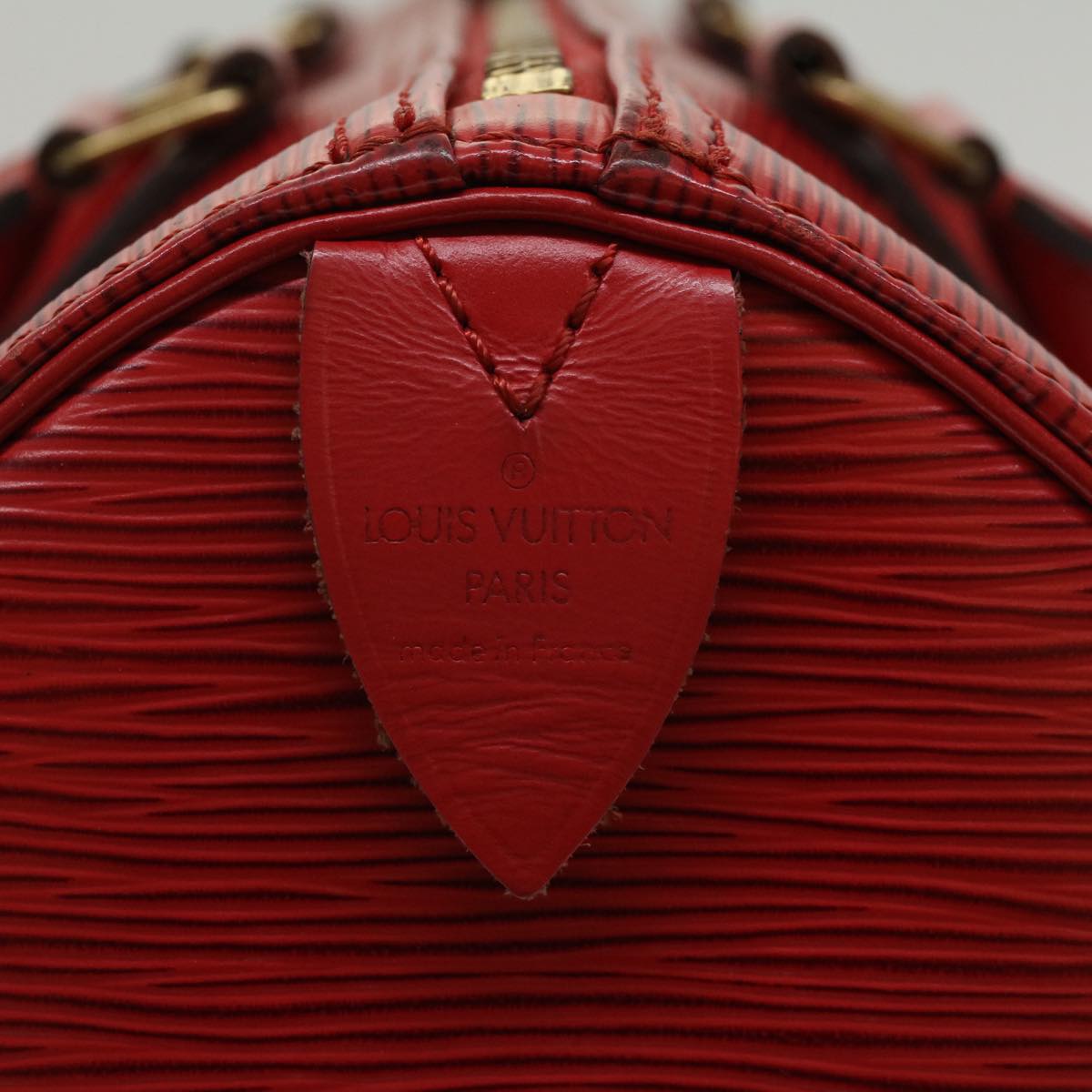 LOUIS VUITTON Epi Speedy 30 Hand Bag Red M43007 LV Auth ep1092